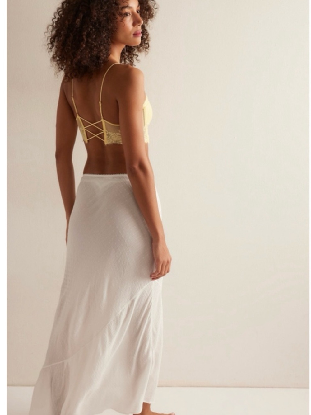 NWT Free People “Sweet on You Bias Slip” Maxi Skirt Size S (12-15” W 33” L) - Picture 2 of 7